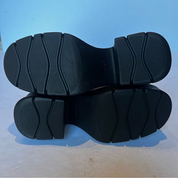 Free People Women's Myles Zip Front Leather Heeled Boots Ivory Size 9 Chunky - Picture 6 of 9